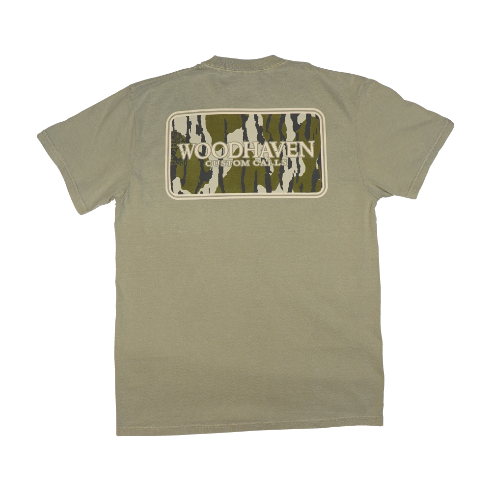 Olive Shirt W/ Bottomland Block Logo